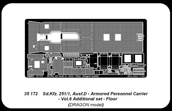 Aber 35172 Sd.Kfz. 251/1 Ausf.D. part 6 floor (DRA) (1/35) – image 2