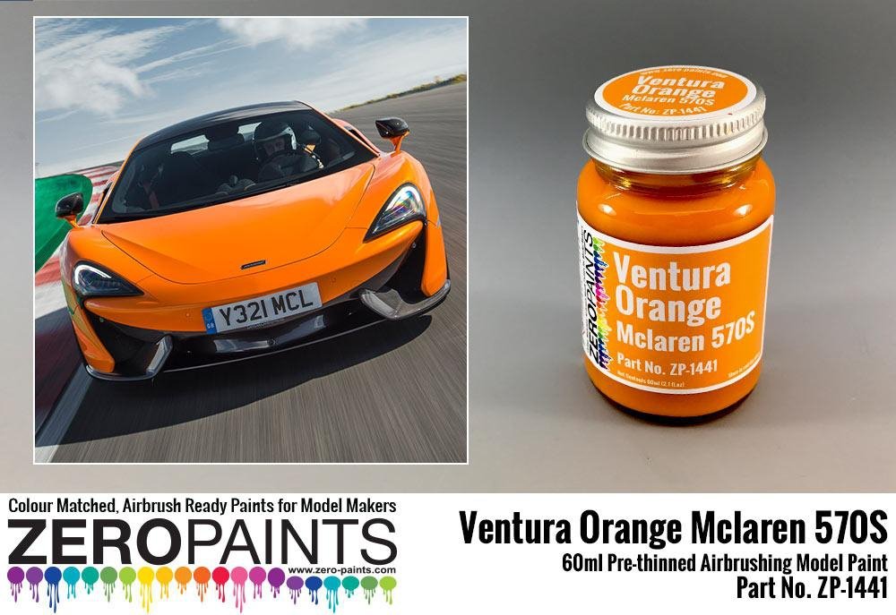 Zero Paints ZP-1441 Mclaren 570S Ventura Orange (Pearl) Paint 60ml – Bild 2