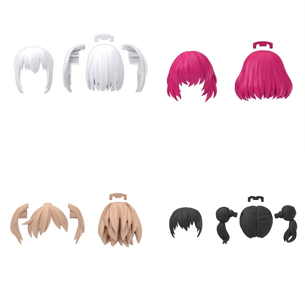 Bandai 67139 30MS OPTION HAIR STYLE PARTS VOL.10 ALL 4 TYPES – image 2