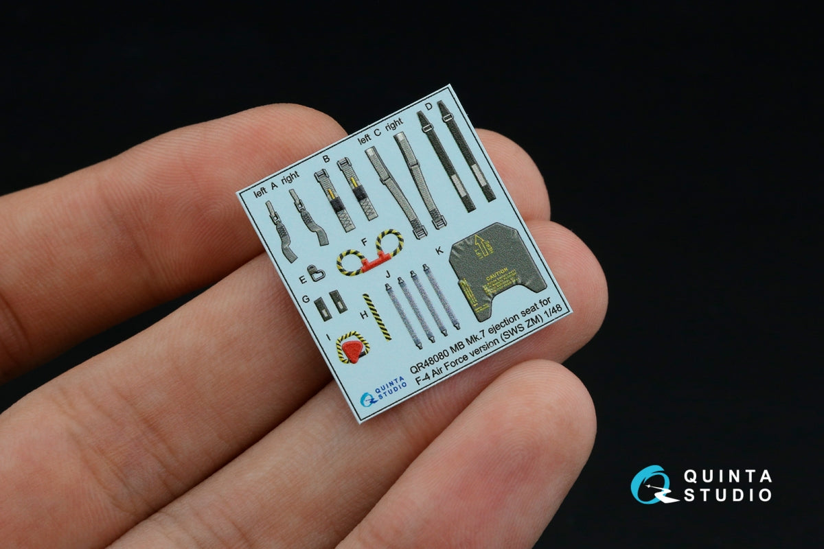 Quinta Studio QD+48449 F-4G late 3D-Printed &amp;amp; colored Interior on decal paper (Zoukei Mura SWS) (with 3D-printed resin parts) 1/48 – image 5