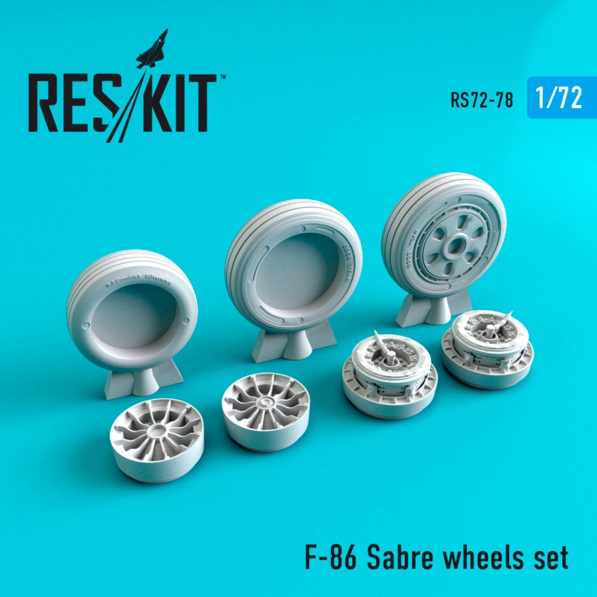 RESKIT RS72-0078 F-86 &amp;quot;SABER&amp;quot; WHEELS SET 1/72