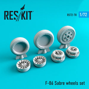 RESKIT RS72-0078 F-86 &amp;quot;SABER&amp;quot; WHEELS SET 1/72