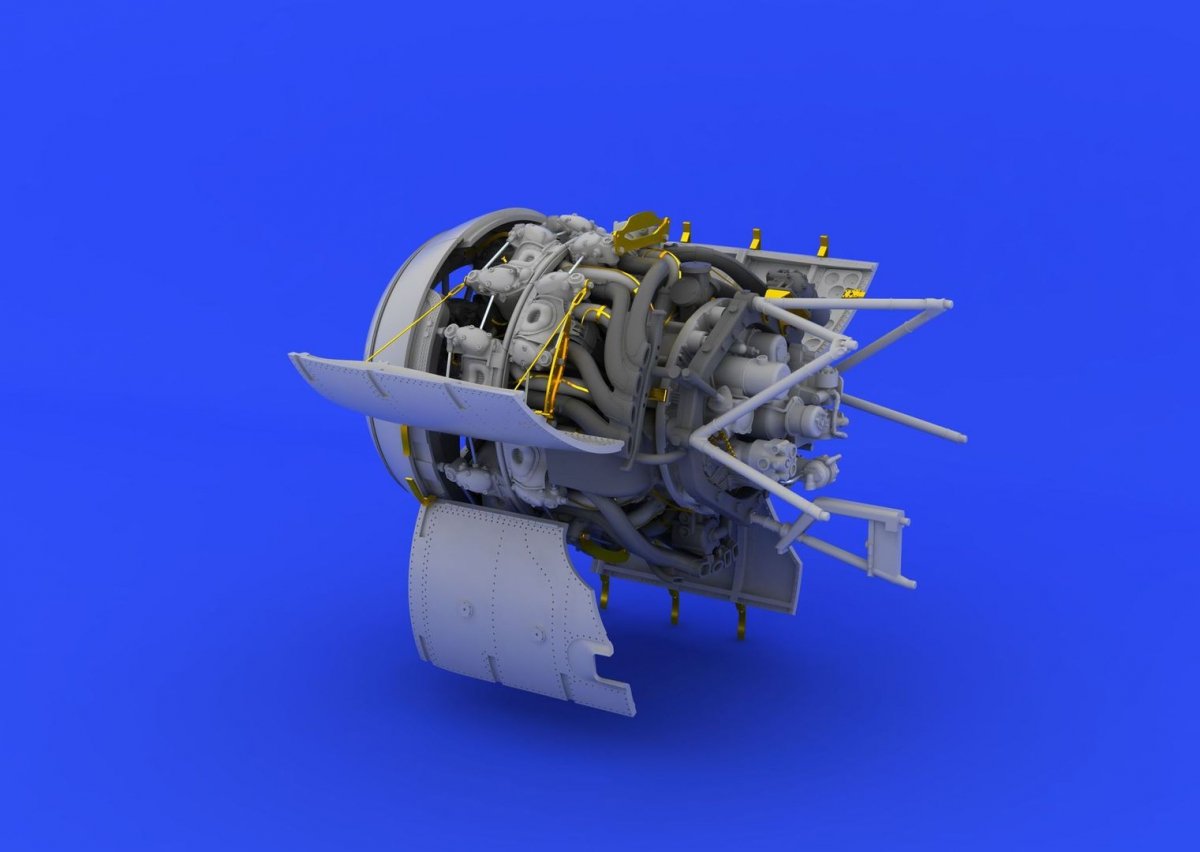 Eduard 632063 Fw 190F-8 engine 1/32 REVELL – obrázek 5