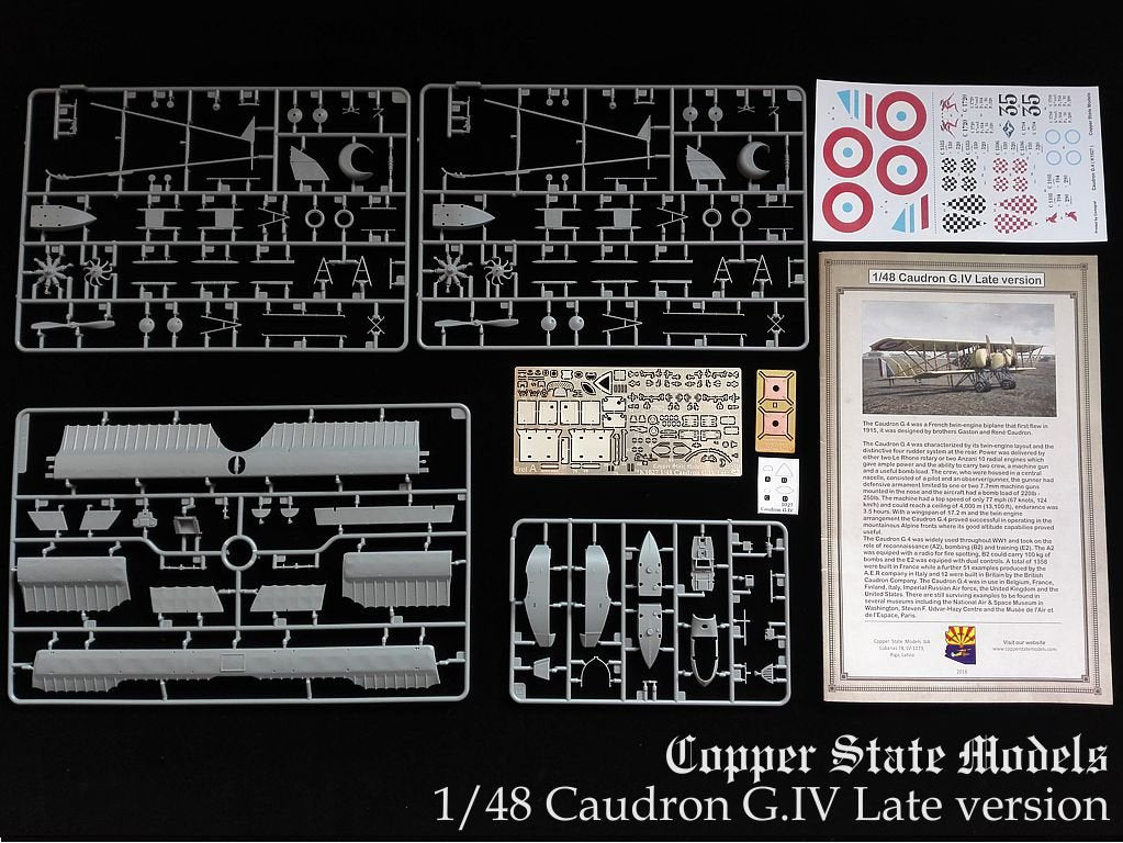 Maquette Copper State Models K1027 Caudron G.IV Version tardive 1/48