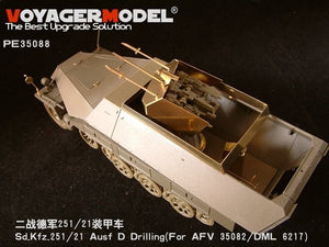 Voyager Model PE35088 Sd.Kfz. 251/21 Ausf. D &amp;quot;Drilling&amp;quot; Update Set 1/35 – obrázek 3