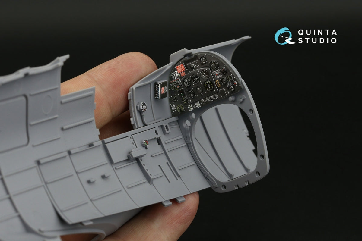 Quinta Studio QD24009 Spitfire Mk.IXc 3D-Printed &amp;amp; colored Interior on decal paper (Airfix) 1/24 – obrázek 5
