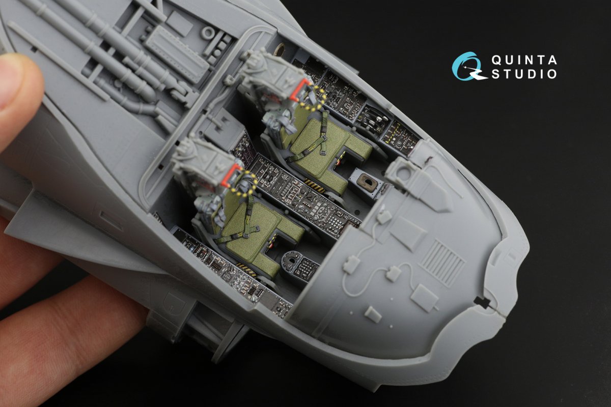Quinta Studio QD32107 A-6E TRAM Intruder 3D-Printed &amp;amp; colored Interior on decal paper (Trumpeter) 1/32 – obrázek 4