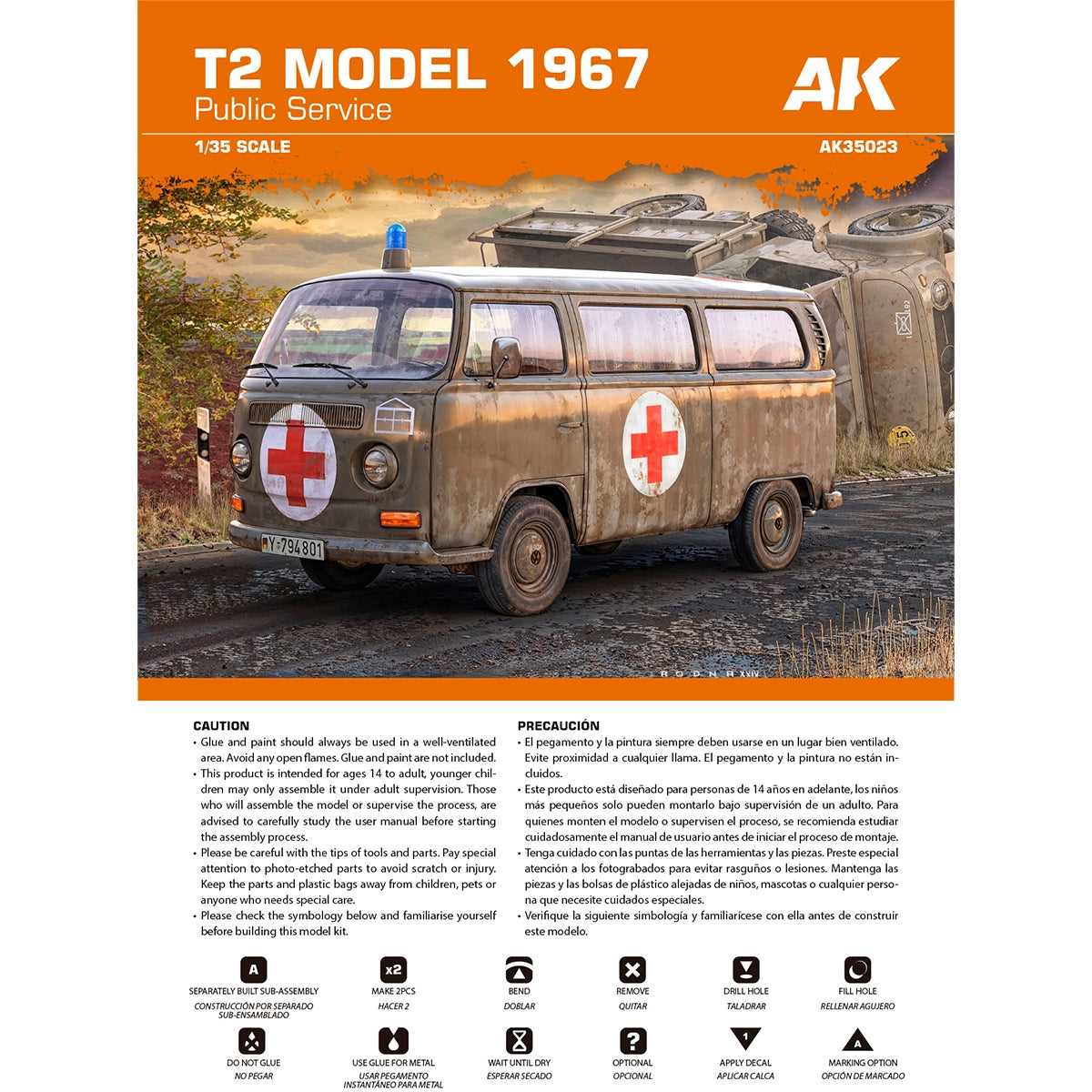 AK Interactive AK35023 T2 MODEL 1967 PUBLIC SERVICE 1/35 – image 8