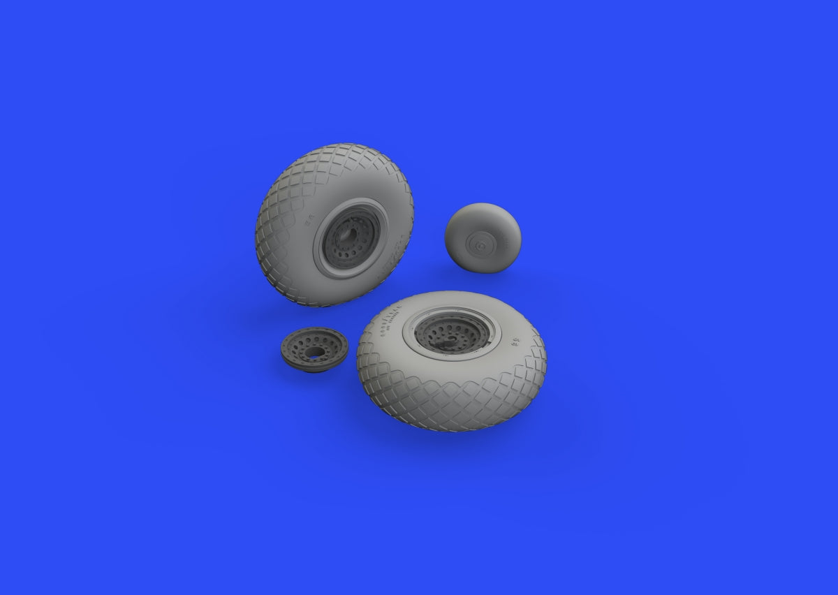 Eduard 6481020 B-17F wheels diamond tread EDUARD 1/48 – imagen 5