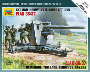 Zvezda 6158 German Heavy Anti-Aicraft Gun FLAK 36/37 (8.8cm) Art of Tactic 1/72