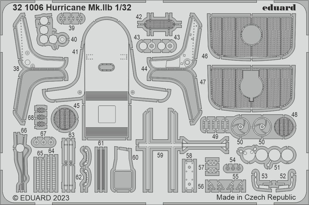 Eduard 321006 Hurricane Mk. IIb REVELL 1/32 – obrázek 2