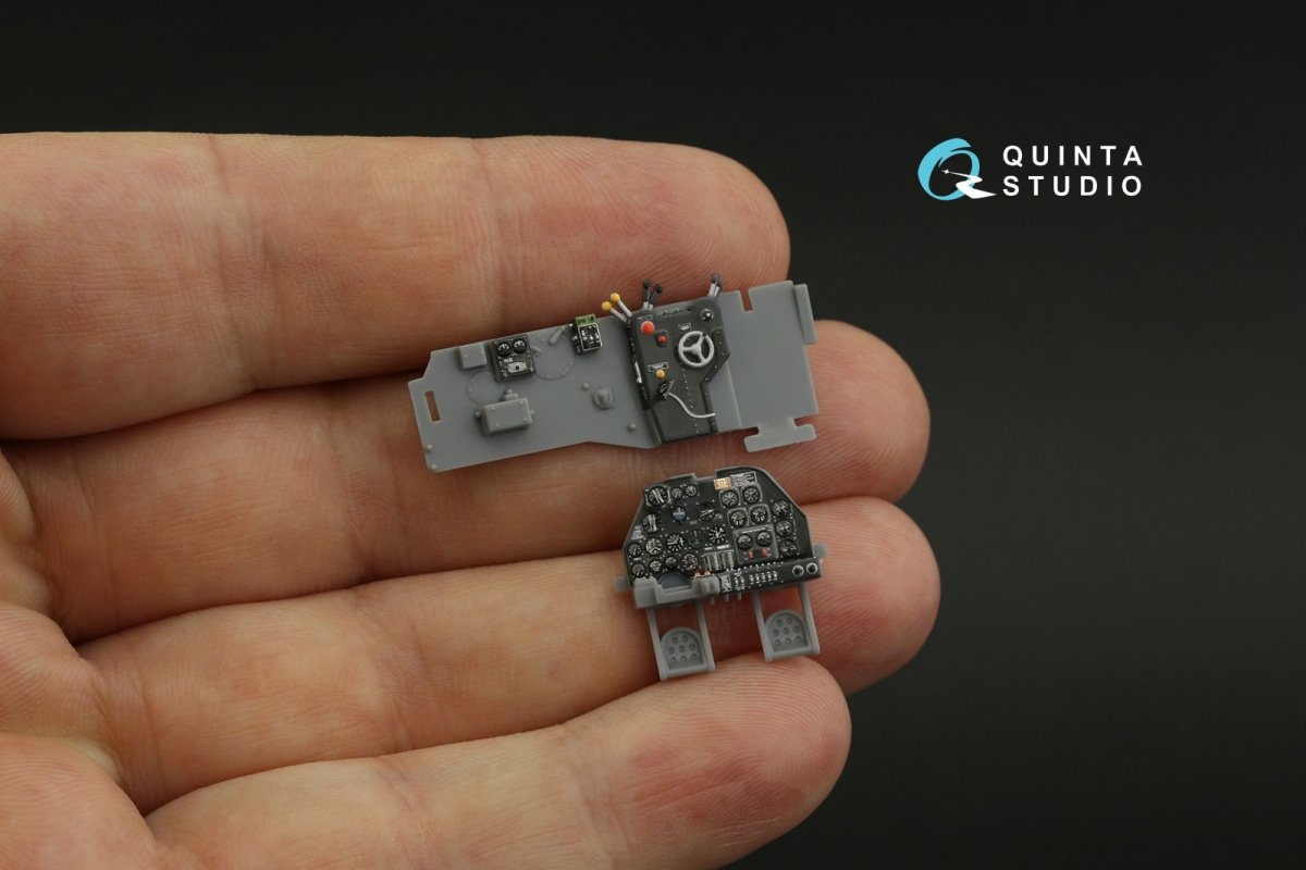 Quinta Studio QD48327 P-38J 3D-Printed &amp;amp; colored Interior on decal paper (Tamiya) 1/48 – image 12