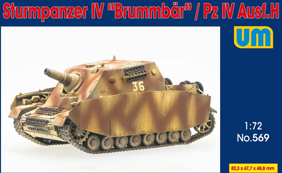 Unimodels 569 Sturmpanzer IV "Brummbar" / Pz IV Ausf. H 1/72