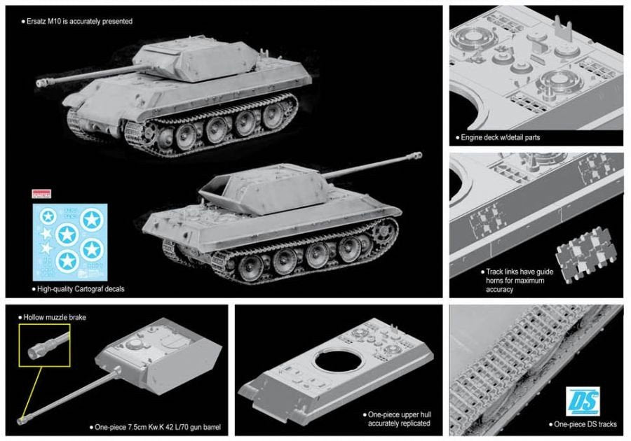 Dragon 7491 Ersatz M10 1/72 – Bild 3