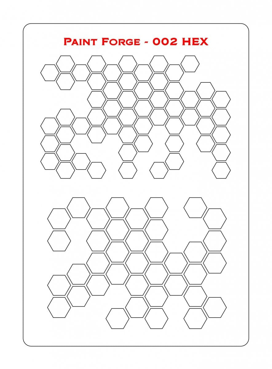 Paint Forge PFST002M STENCIL - HEX 2 – image 2