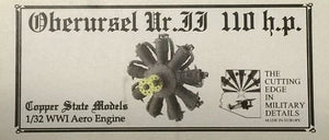 Modèle réduit Copper State E32-001 Oberursel Ur.II 110 HP 1/32