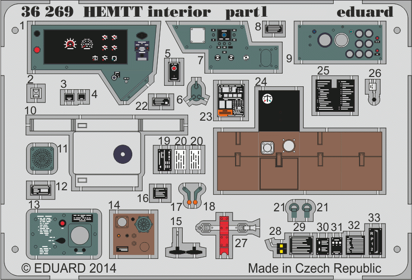 Eduard 36269 HEMTT interior - color ITALERI 1/35