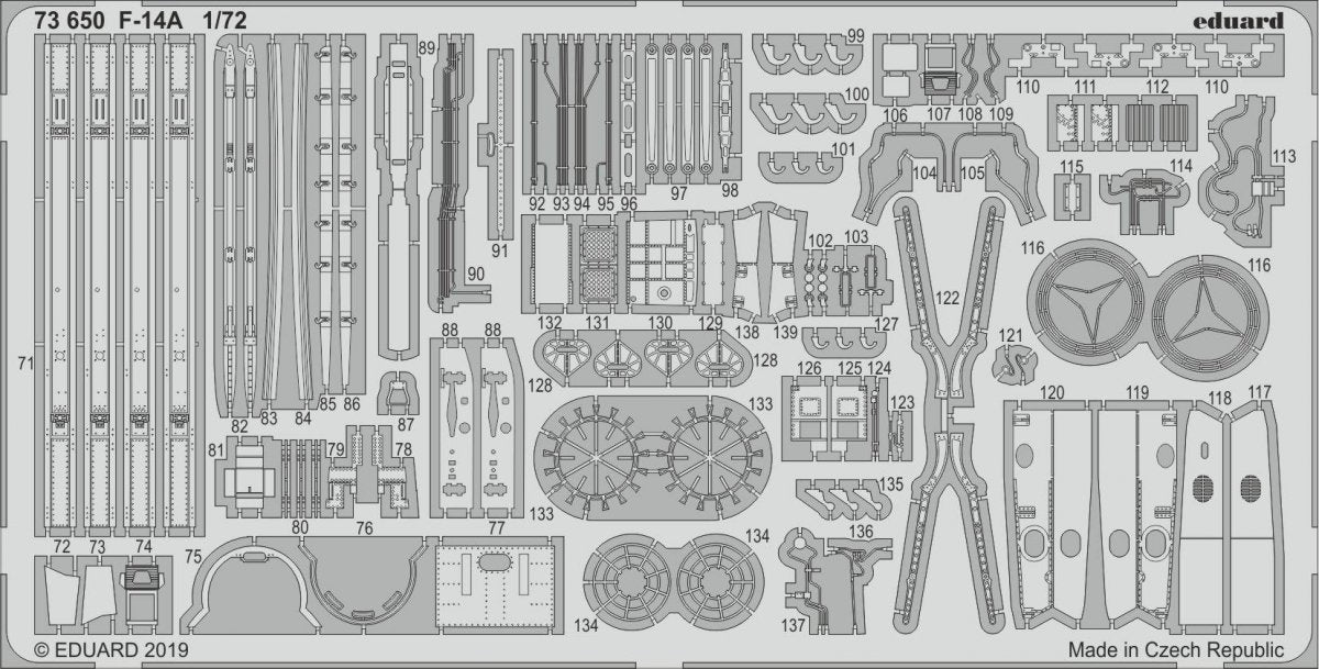 Eduard 73650 F-14A 1/72 FINE MOLDS – Bild 2