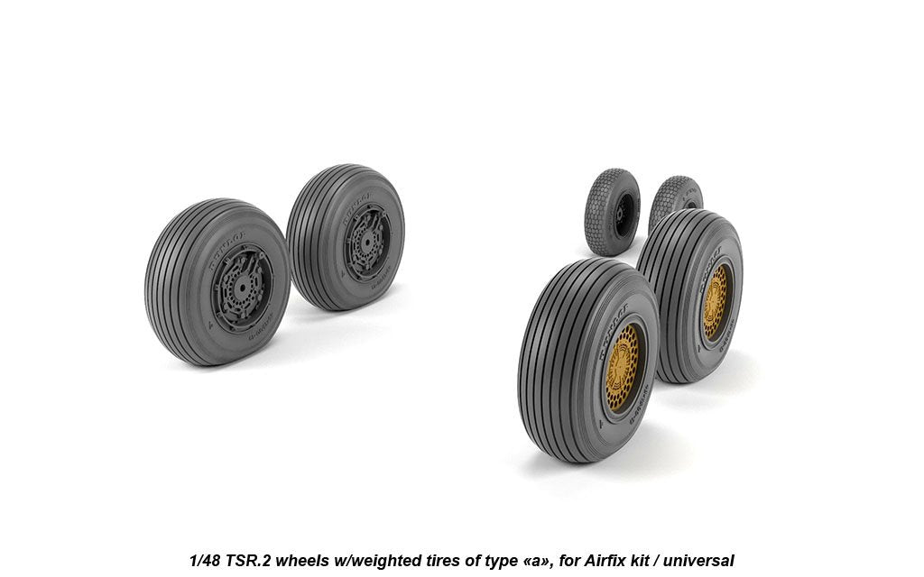 Armory Models AW48412 BAC TSR.2 wheels w/ weighted tires, type “a” (DL) 1/48 – image 2