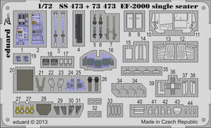 Eduard 73473 EF-2000 single seater 1/72 HASEGAWA