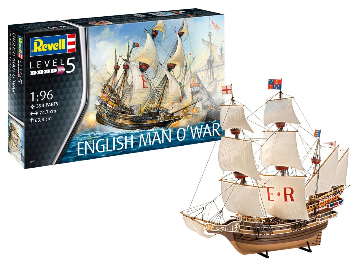 Revell 05429 English Man O&amp;#39;War 1/96