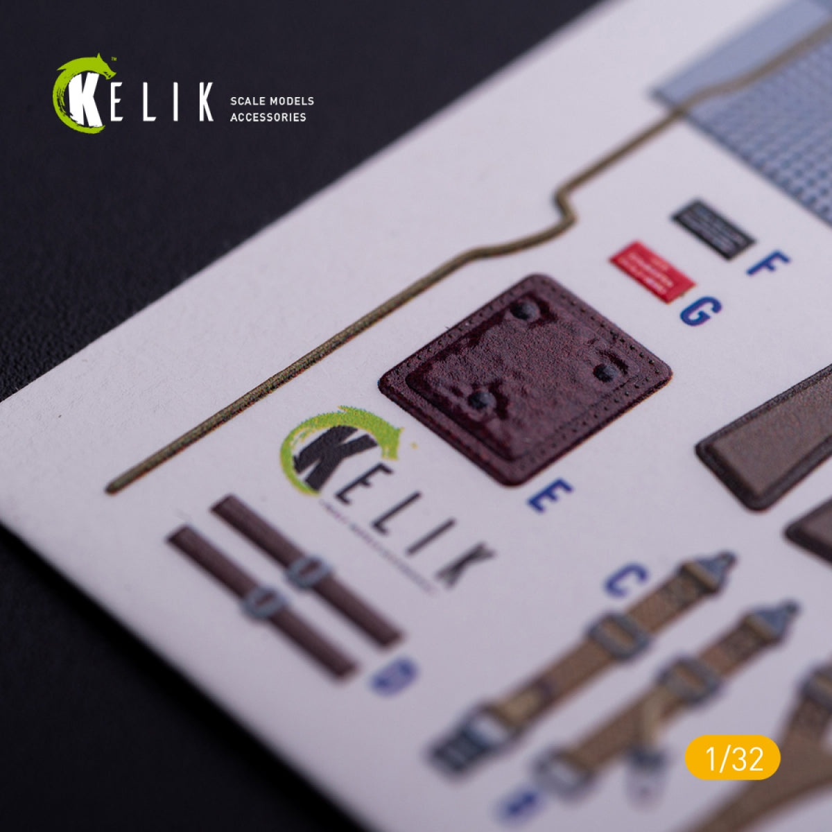 KELIK K32020 BF-109 E - Interior 3D Decal with 3D printed parts for Trumpeter kit 1/32 – Bild 5