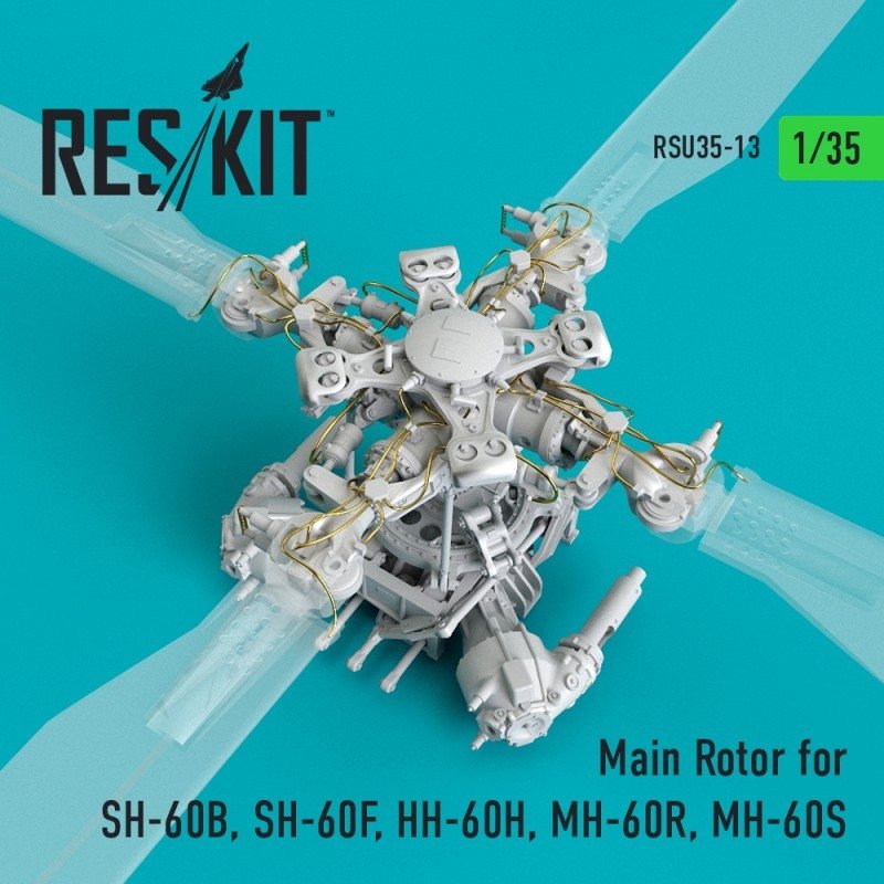 RESKIT RSU35-0013 Main Rotor for SH-60B, SH-60F, HH-60H, MH-60R, MH-60S 1/35 – obrázek 3
