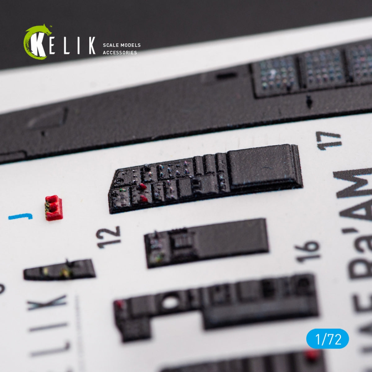 KELIK K72054 F-15I IAF RA`AM - INTERIOR 3D DECALS FOR GWH KIT 1/72 – image 5