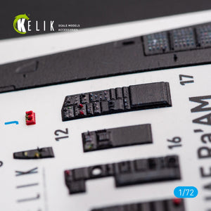 KELIK K72054 F-15I IAF RA`AM - INTERIOR 3D DECALS FOR GWH KIT 1/72 – image 5