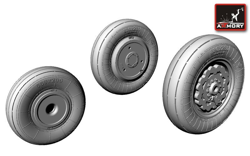 Armory Models AW72010 Sukhoj Su-17/-22 wheels 1/72 – image 2
