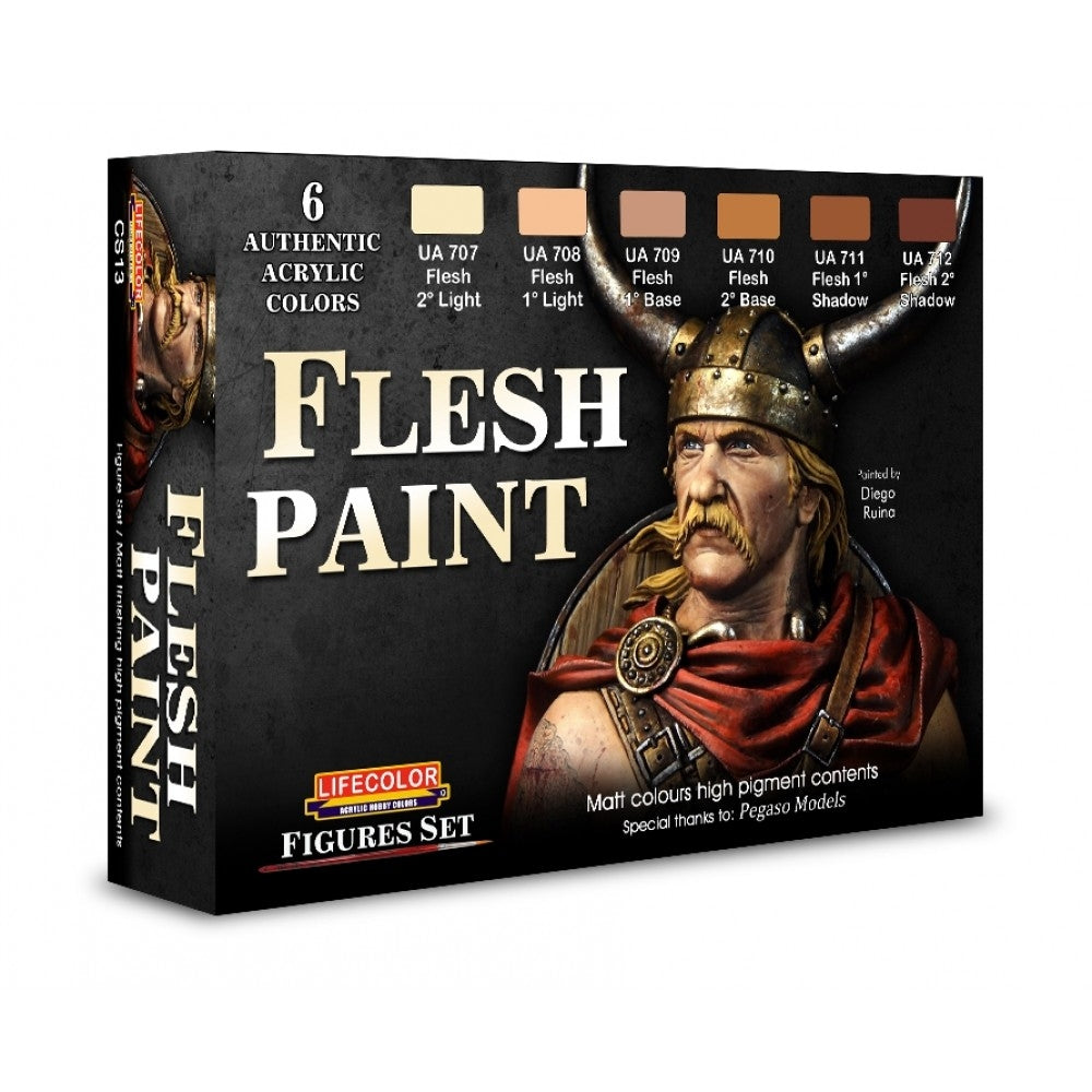 Lifecolor CS13 Acrylic paint set Flesh Paint 6x22ml
