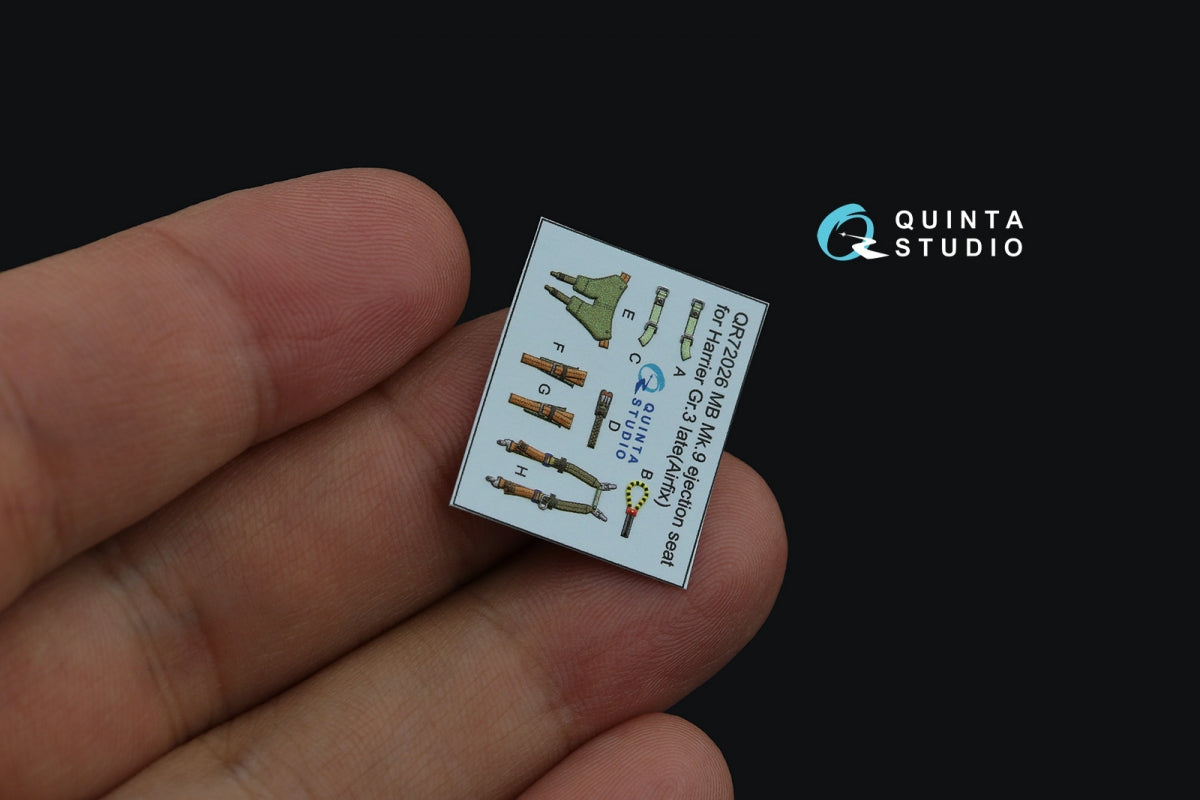 Quinta Studio QD72125 Harrier Gr.3 late 3D-Printed colored Interior on decal paper (Airfix) 1/72 – image 6