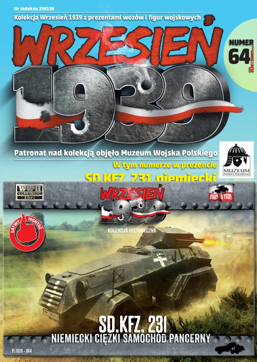 First to Fight PL064 1939 German Heavy Armored Car Sd.Kfz. 231 6-Rad 1/72