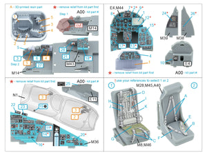 Quinta Studio QD+48516 Mi-24P Hind-F 3D-Printed colored Interior on decal paper (Trumpeter) (with 3D-printed resin parts) 1/48 – imagen 7