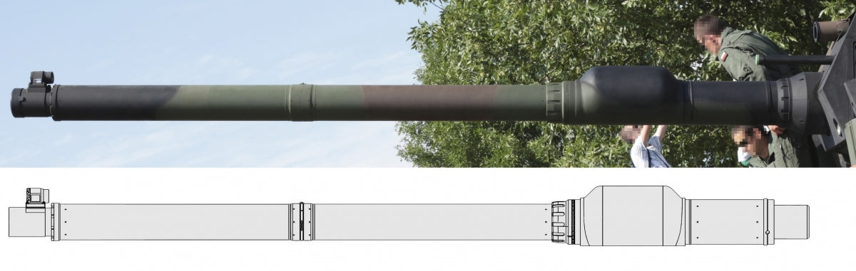 Master GM-35-060 K2 Black Panther - Hyundai WIA CN08 120mm 55cal gun barrel (for Academy model) 1/35 – obrázek 20