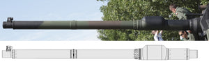Master GM-35-060 K2 Black Panther - Hyundai WIA CN08 120mm 55cal gun barrel (for Academy model) 1/35 – obrázek 20