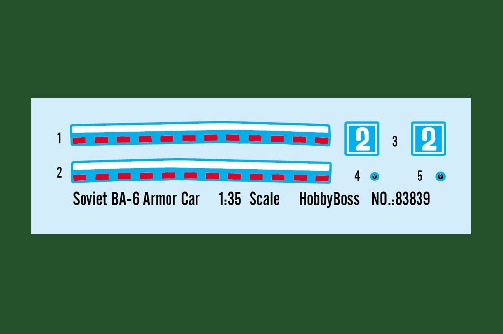 Hobby Boss 83839 Soviet BA-6 Armor Car – immagine 4