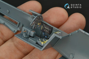 Quinta Studio QD48161 Bf 109G-10 3D-Printed &amp;amp; colored Interior on decal paper (Eduard) 1/48 – Bild 7