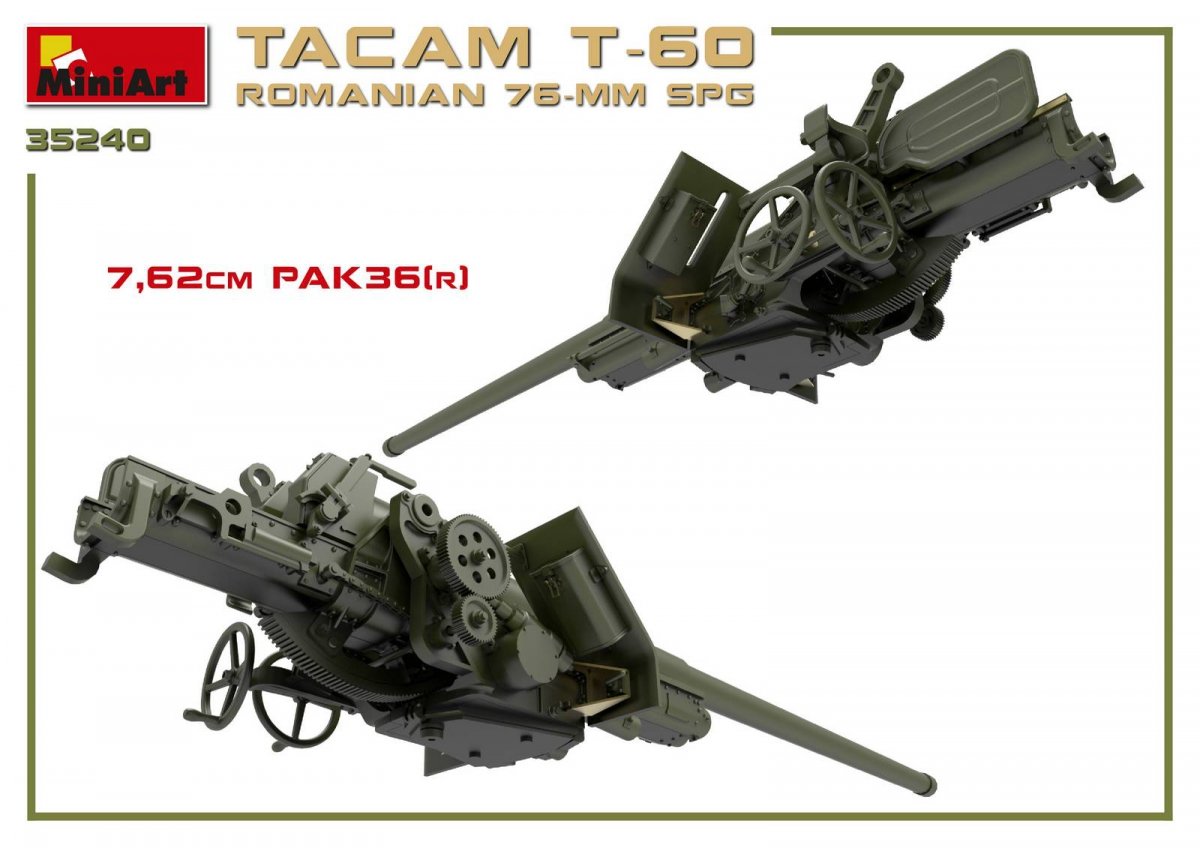 MiniArt 35240 ROMANIAN 76-mm SPG TACAM T-60 INTERIOR KIT 1/35 – image 5