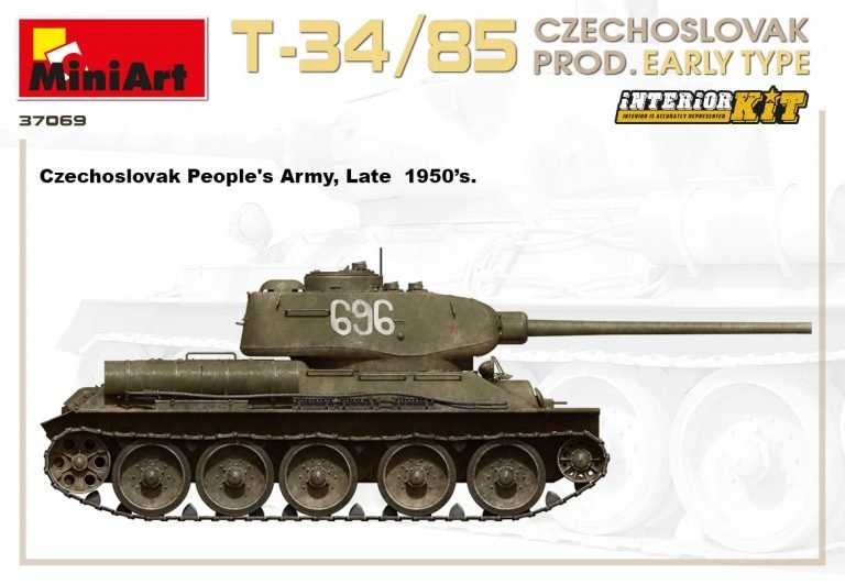 Miniart 37069 T-34/85 Czechoslovak Prod. Early Type 1/35 – obrázek 8