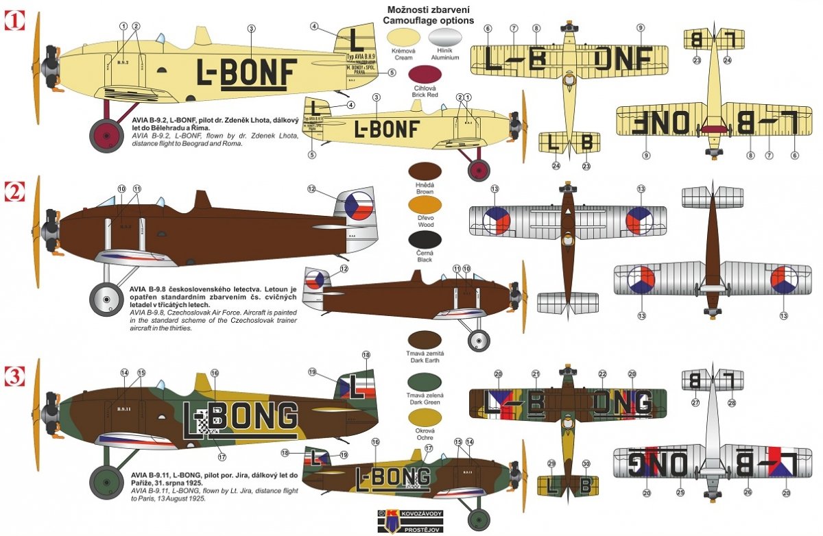 Kovozavody Prostejov KPM4819 Avia BH-9 „Boska“ Single-Seater 1/48 – obrázek 2
