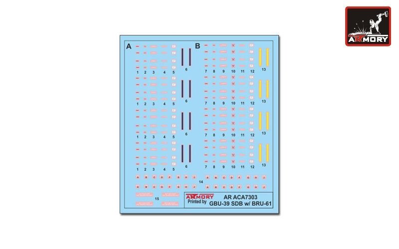 Armory Models ACA7303 GBU-39 SDB w/ BRU-61/A carriage system 1/72 – image 8