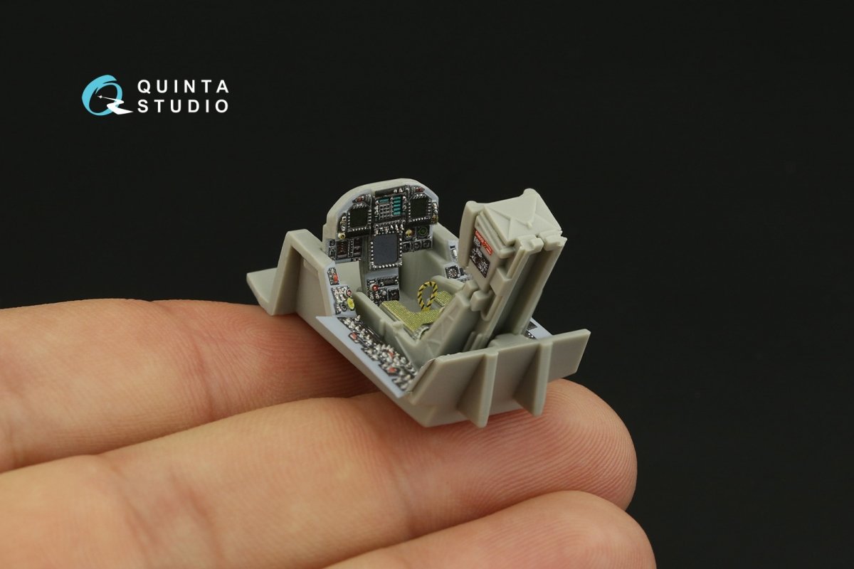 Quinta Studio QD48279 F/A-18C early 3D-Printed &amp;amp; colored Interior on decal paper (HobbyBoss) 1/48 – immagine 10