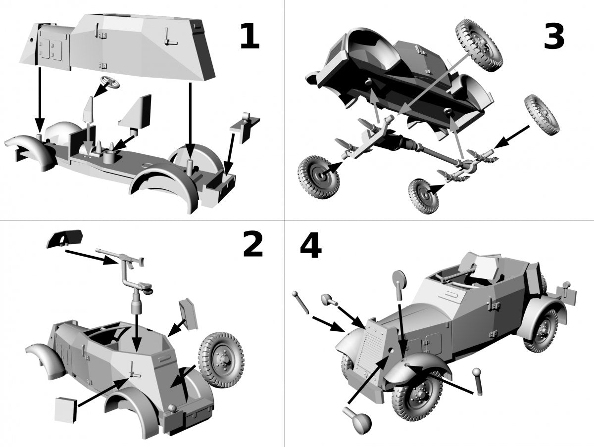 First To Fight PL006- Kfz. 13 1/72 – imagen 2