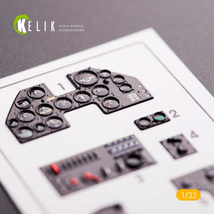KELIK K32002 P40-N INTERIOR 3D DECALS FOR TRUMPETER KIT 1/32 – obrázek 3