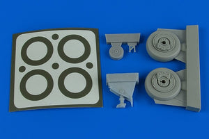 Aires 4788 A-1J Skyraider wheels &amp;amp; paint masks 1/48 TAMIYA