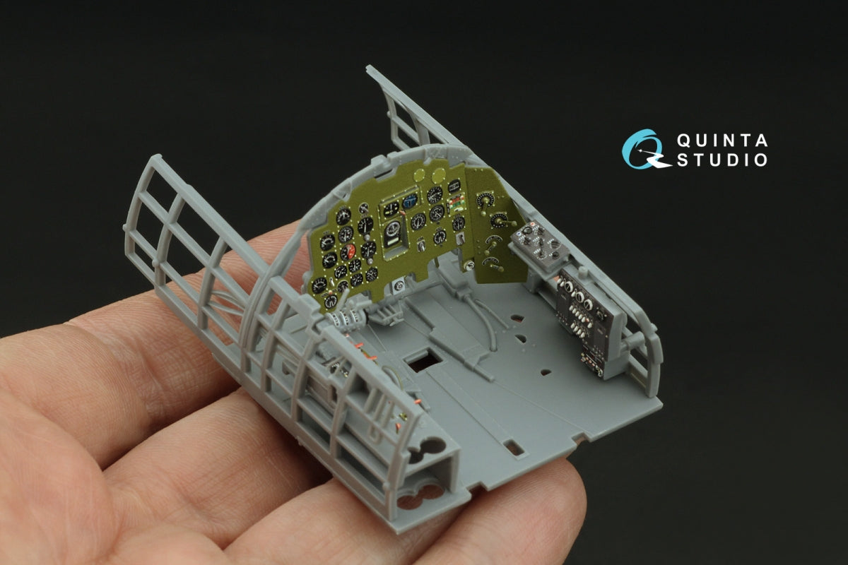 Quinta Studio QD32240 Mitsubishi J2M3 Raiden 3D-Printed &amp;amp; colored Interior on decal paper (Zoukei Mura) 1/32 – obrázek 9