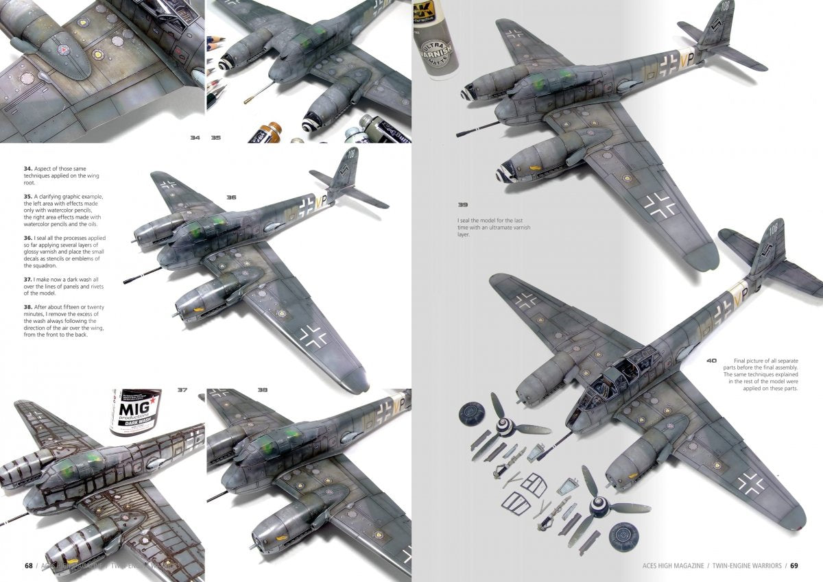 AK Interactive AK2929 ACES HIGH 14: TWIN-ENGINE WARRIORS (English) – immagine 3