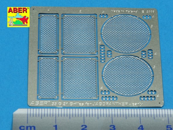 Aber 35G21 Grilles for german tank destroyer Jagdpanther Ausf.G1 early 1/35 – obrázek 2