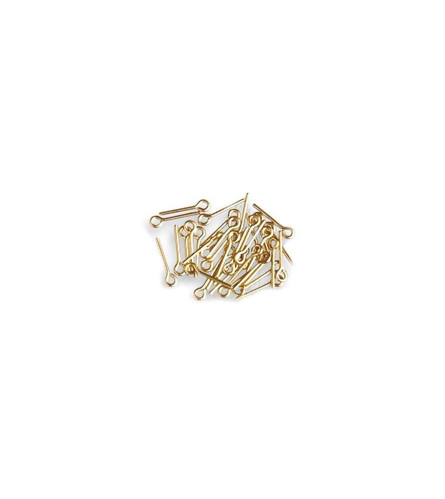 ARTESANIA LATINA 8605 Szpilki mosiężne z oczkami / Brass pins with eyelets - 10 mm 60 szt.